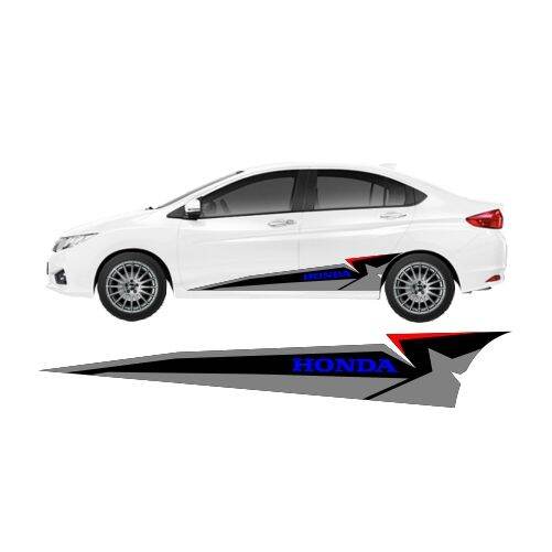 Honda City Linear Decals blue gray black color combination | Lazada PH