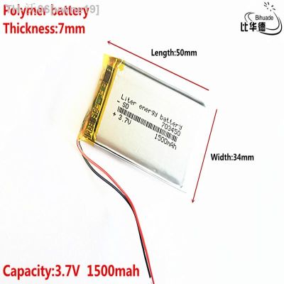 Liter energy battery Good Qulity 3.7V1500mAH 703450 Polymer lithium ion / Li-ion battery for tablet pc BANKGPSmp3mp4 [ Hot sell ] vwne19