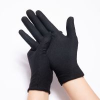 Black Cotton Gloves Women Men Mittens Hand Gloves Full Finger Household Kitchen Laboratory Cleaning Food Baking Tool