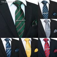 ♧❆ EASTEPIC Ties for Men 8 cm Exquisite Floral Necktie Handkerchief Clip Mens Tie Set Wedding Party Birthday Gift Stripe Dot Plaid