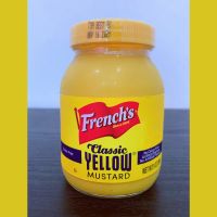 Frenchs Classic Yellow Mustard (Gluten-free) 255g. เฟร้นช์ส คลาสสิค เยลโล่ มัสตาร์ด กลูเตนฟรี 255กรัม