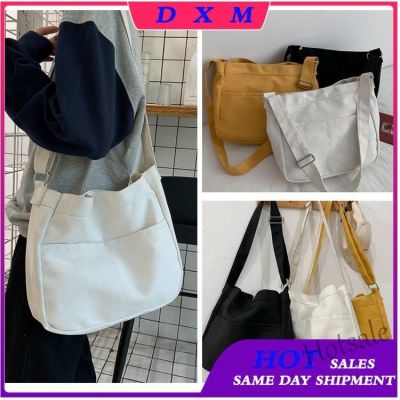 【hot sale】✶№☫ C16 ins Japanese canvas bag female wild fashion messenger bag Harajuku ulzzang lazy style student one-shoulder class bag