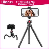 ULANZI FT-01ขาตั้งกล้องปลาหมึกขนาดเล็กที่มีความยืดหยุ่นสำหรับมือถือ DSLR Vlog การเดินทางการถ่ายภาพพร้อมที่จับโทรศัพท์มือถือรองเท้าเย็นสำหรับการติดตั้งไฟไมโครโฟน