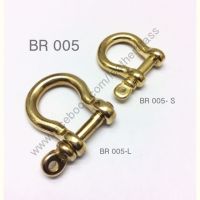 BR005 เกือกม้า อะไหล่ทองเหลืองแท้ Leatherbrass **ราคาต่อชิ้น** อะไหล่กระเป๋า