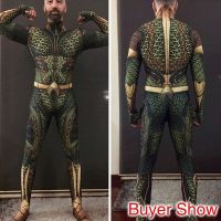 Aquaman Cosplay Costume Arthur Curry Cosplay Zentai Bodysuit Costume for Kids Carnival Suit