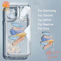 เคสโทรศัพท์ เคสไอโฟน เคสมือถือ เคส for Samsung A12 S22 Ultra A53 A22 A52 A20 A10S A20S A51 A50 A03 S21 FE ฝาครอบกล้องกันกระแทกภาพวาดที่มีสีสันเคส กรอบมือถือ กรอบโทรศัพท์ กรอบไอโฟน Mobile Accessory Hub