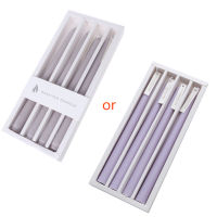 Nangjiang Household Tapered Dinner Candles,Paraffin Wax Dinner Stick Candles 9.8inch, 4.5 Hours, eless,Pack Of 4