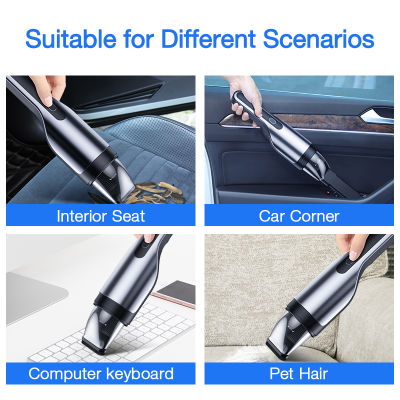 CAFELE Wireless Car Vacuum Cleaner 80W 5500Pa Handheld Vacuum Cleaner Rechargeable Strong Suction Mini Cleaner For Wet And Dry