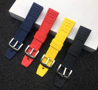 Nature Rubber Watch Strap 20mm 22mm 24mm Black Blue Red Yelllow Watchband Bracelet For navitimeravengerBreitling band logo on