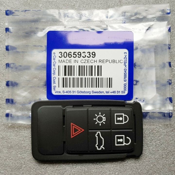 for-volvo-s80-mk2-key-fob-rubber-buttons-30659339-new