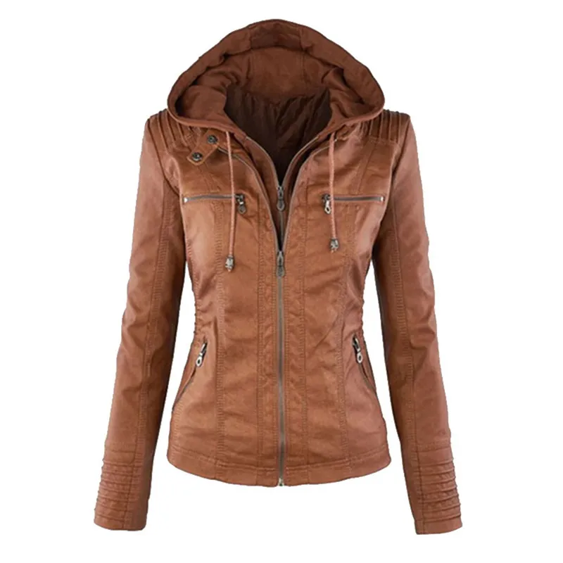 Women S Sexy Brown Leather Vest