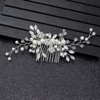 【CW】Bride Comb Women Pearl Jewelry Hair Ornaments Bridal Wedding Elegant Headpieces