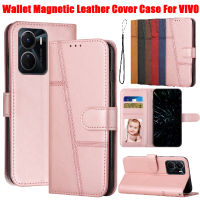 เคสแบบฝาพับสำหรับ Vivo Y16 Y02S ปลอก Vivo V25 V25E Y22 Y22S Y35 Y55S Y76 Y76S กรณี Vivo Y21 Y21S Y33S Vivo Y17 Y15 Y12 U10 Y11 Y3โทรศัพท์เคสกระเป๋าหนังกรณีที่ใส่บัตรด้านหลังฝาครอบ