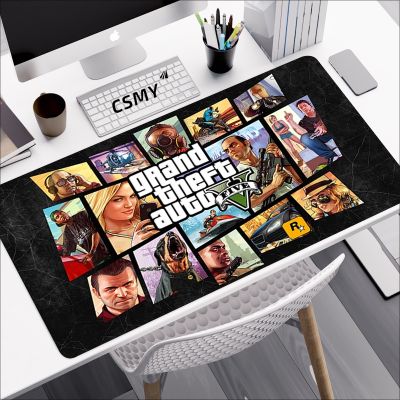 ☢◇✹ GTA Mousepad Gamer Gaming Laptop Large Mouse Pad Mausepad Computer Accessories Rubber Mat Deskmat Mats Keyboard Pc Cabinet Mause