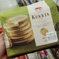 อาหารนำเข้า? Japanese Biscuits Biscuits Funny Cream Fuji Tivoli Maison De Kukia Catre 156ggreen tea