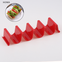 HOMA 1pcs Rack Tortilla Stand ถาดที่มีสีสัน Taco SHELL Holder วัสดุสุขาภิบาล ABS