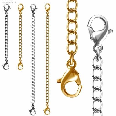 ✥ 1PC Safety Chain Extender Necklace Bracelet Lobster Lock Stainless Steel Durable Gold Silver Black DIY Jewelry Accessory