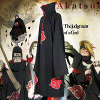 Cadiav Anime Naruto เสื้อคลุมนารูโตะ Uchiha Itachi Sasuke Cosplay Costumes Cloak Hokage Uzumaki เคปชุดฮาโลวีนปาร์ตี้เสื้อผ้า เครื่องแต่งกายคอสเพลย์ เสื้อนารูโตะชุดคอสเพ