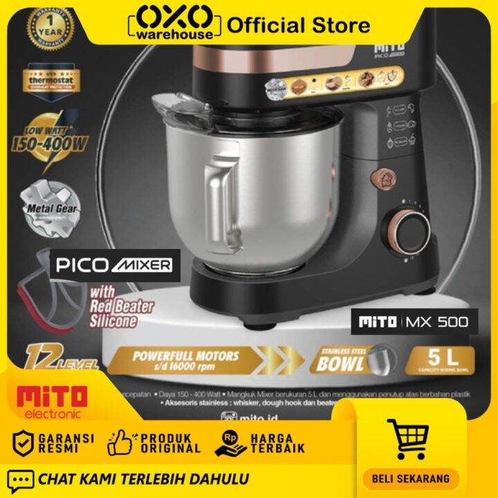 MITO STAND MIXER MX 500 5 Liter Low Watt Garansi Resmi Lazada Indonesia