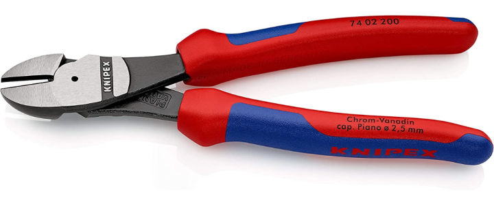knipex-kpx7402200-tools-high-leverage-diagonal-cutters-multi-component-7402200-8-inch-comfort-grip