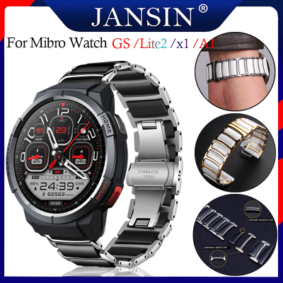 สาย Mibro Watch Lite2 สายนาฬิกา luxury Ceramics สายรัดสแตนเลสของ Mibro Watch x1 สาย นาฬิกาสมาร์ท Mibro Watch A1