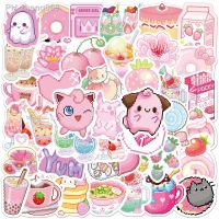 10/30/50PCS New Trendy Pink Girl Heart Cartoon Graffiti Helmet Cup DIY Waterproof PVC Graffiti Sticker ChildrenS Toys Wholesale