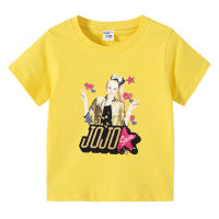 JoJo Siwa เสื้อยืดสำหรับเด็กสาวแขนสั้นเสื้อยืดผ้าฝ้ายฤดูร้อนเด็กการ์ตูนพิมพ์ Bottoming เสื้อด้านบนเด็กเสื้อผ้า