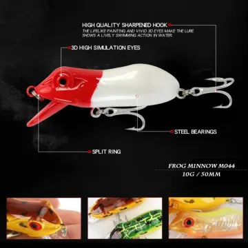 Silicone Giant Soft Frogs Fishing Lures 9cm 25g Simulation Bait With Double  Ring