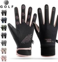 Golf warm anti-slip waterproof gloves for women and men velvet autumn and winter outdoor cycling touch screen gloves PEARLY GATES ANEW FootJoy J.LINDEBERG Titleist！ ♈☁