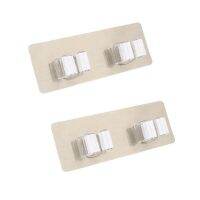 2X Wall Tile Sticking Mop Organizer Holder Rack Plastic Wall Mounted Brush Swabber Swob Handle Grasp Catch Holding Hook