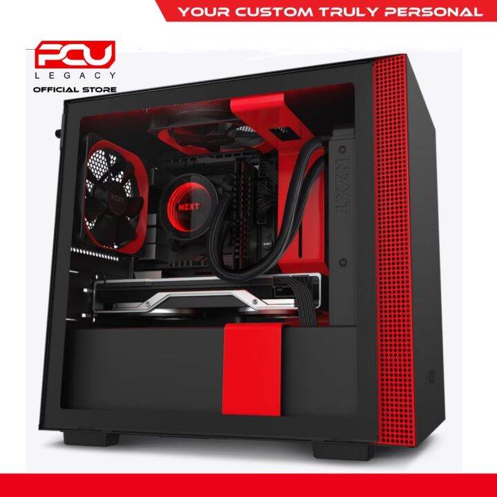 NZXT H210I CASE - BLACK RED ( CA-H210I-BR ) | Lazada