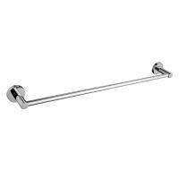 Single Towel Bar Towel Rack Full Copper Chrome Plating Bathroom Kitchen Towel Holder Dual Towel Rod Rustproof Wall Mount Brushed