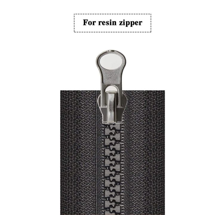 10pcs-zip-fastener-repair-kit-silver-5-zipper-slider-replacement-metal-zip-puller-zipper-pull-replacement-for-clothes-jacket