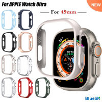 BLUESN Matte Watch สำหรับ Apple Watch Ultra 49Mm Hard PC เคสป้องกัน Hollow กรอบกันชนสำหรับ Apple Watch 8 Pro/ultra
