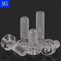 M5 X 0.8 5Mm Sekrup Nilon Pan Kepala Bulat Sekrup Mesin Plastik Baut Bening