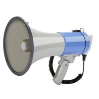 HFES Outdoor Handheld Megaphone Speaker Booth 50W High Power Recordable Loudspeaker Tweeter Megaphones