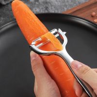 1pc Fruits Vegetable Peeler Multipurpose Potato Peelers Flat Knife Zinc Alloy Vegetable Slicer Kitchen Utensil Carrot Grater Graters  Peelers Slicers