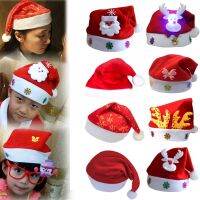 【CW】 Hats Paillette Claus Embellished Xmas Adults Kids