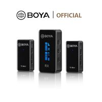 Boya BY-XM6-S2 ไมโครโฟนไร้สาย ขนาดเล็ก 2.4GHz สําหรับสมาร์ทโฟน กล้อง แล็ปท็อป กล้องวิดีโอ ASMR ไลฟ์สตรีมมิ่ง