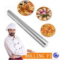 304 Stainless Steel Non Stick Rolling Pin Dumpling Fondant Baking Rough Clay Pizza Pasta Tool Kitchen Roller Cake Accessories Bread  Cake Cookie Acces