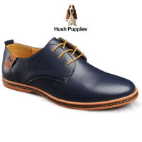 Hush Puppies_รองเท้าผู้ชาย รุ่น Waller HP 8HDF985B2F - สีฟ้า Formal Shoes รองเท้าทางการ รองเท้าอ็อกซ์ฟอร์ด Plus Size EU38-48