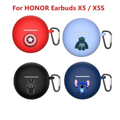 Cartoon Headphone Case For Honor Earbuds X5 / X5S Case Soft Silicone Protective Cover For Honor X5S Funda Wireless Earbud Cases