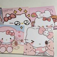 ▪❃ Hello Kitty Kids Cute Sticky Note Sanrio Childrens Cartoon Memo Pad Melody Kuromi Cinnamoroll Notebooks Anime Study Stationery