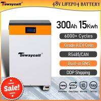 แบตเตอรี่ Lifepo4 15KWH 48V 300Ah 51V RS485เพาเวอร์วอลล์310Ah แบตเตอรี่/สามารถติดตั้งในตัวสำหรับระบบโซลาในบ้าน EU ไม่ต้องเสียภาษี