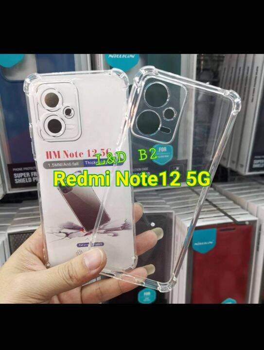 redmi-note12-5g-เรดมี่-เคสใส-เคสกันกระแทก-เคสโทรศัพท์-เคสtpu-เคสใสนิ่ม-คลุมกล้อง