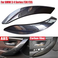 Car Interior Carbon Black Door Handle Cover Trim for BMW 3 4 Series F30 F31 GT F34 F36 2013 2014 2015 2016 2017 2018 Accessories