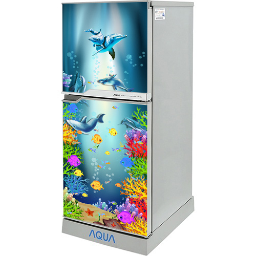 Decal dán trang trí tủ lạnh - đàn cá mẫu 2 - chất liệu cao cấp - ảnh sản phẩm 5