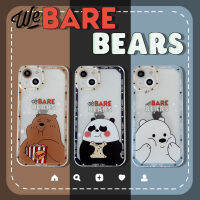 เคสใสนิ่มน่ารักสำหรับ IPhone,เคสการ์ตูน We Bare Bears เคสหลังสำหรับ IPhone 7 8 Plus Xs Max Xr ป้องกันกล้องกันตก