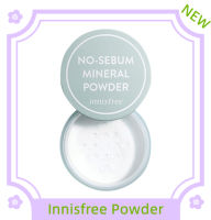 Innisfree No Sebum Mineral Powder 5g. [2022 New Packaging] แป้งฝุ่นคุมมัน 1 อัน