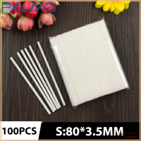 Follow Get More【PXLMG】 100พลาสติก Lollipop sticks อาหารเกรด White Tube Candy baking Plastic sticks